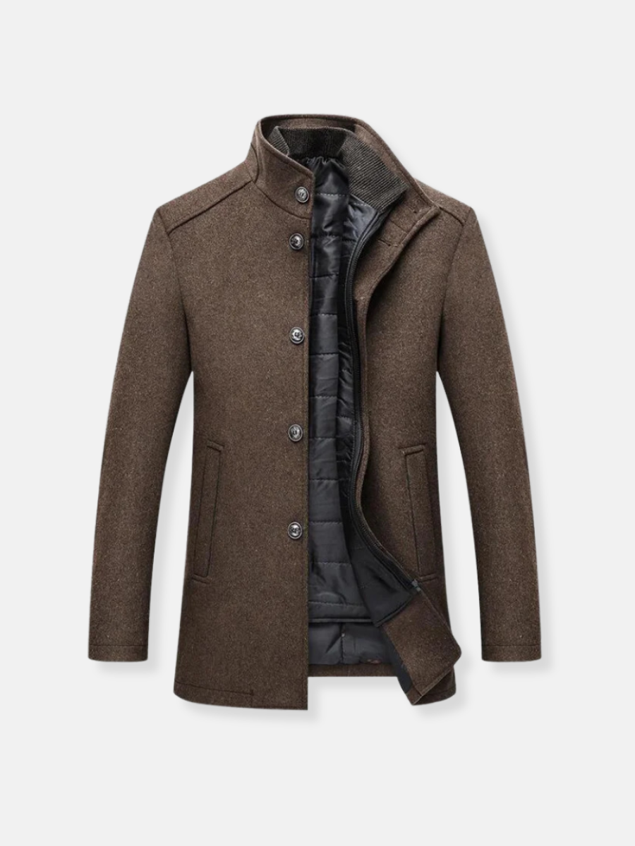 Wollen trenchcoat voor heren