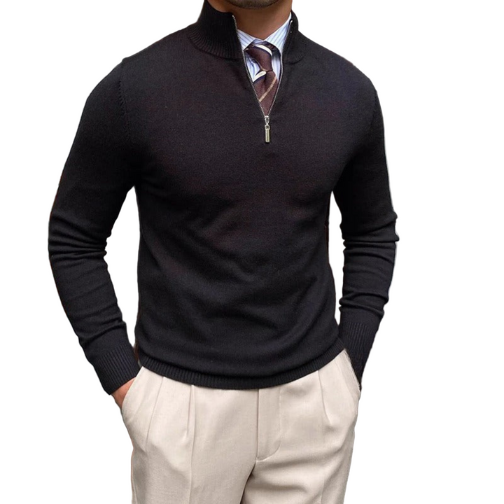 Lorenzo Klassieke Zip-Up Trui