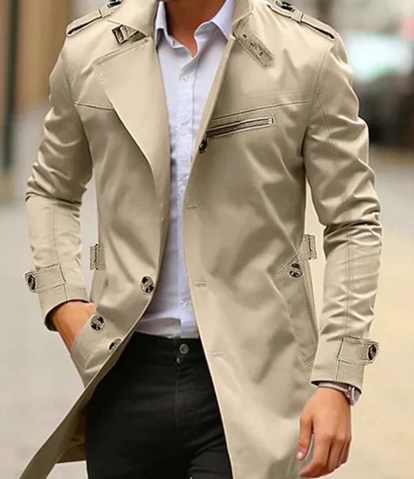 Elegante trenchcoat voor mannen