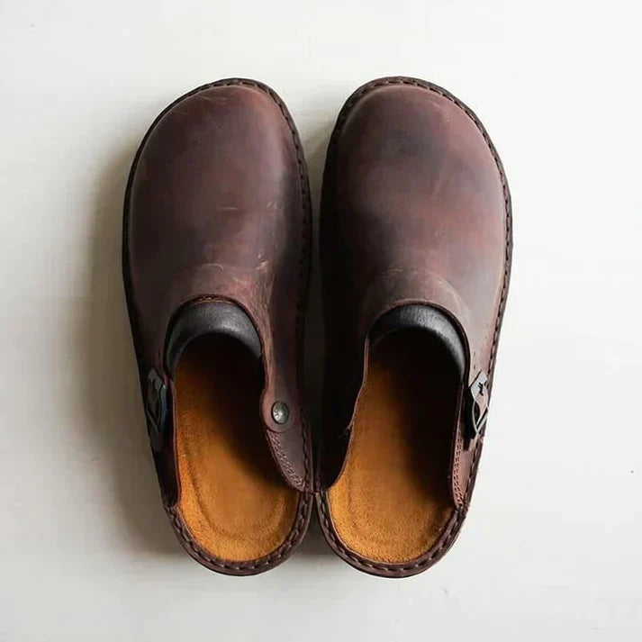 MORTIZ - Orthopedic leather clogs