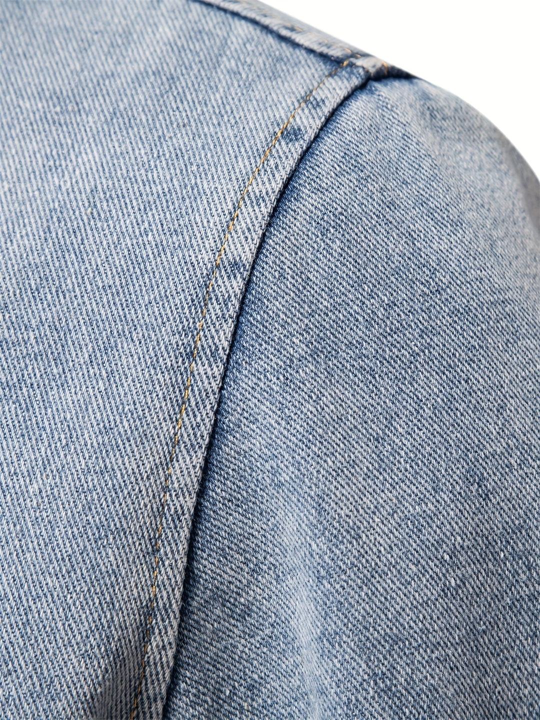 Denim-Fleece-jack voor heren