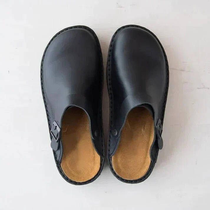 MORTIZ - Orthopedic leather clogs