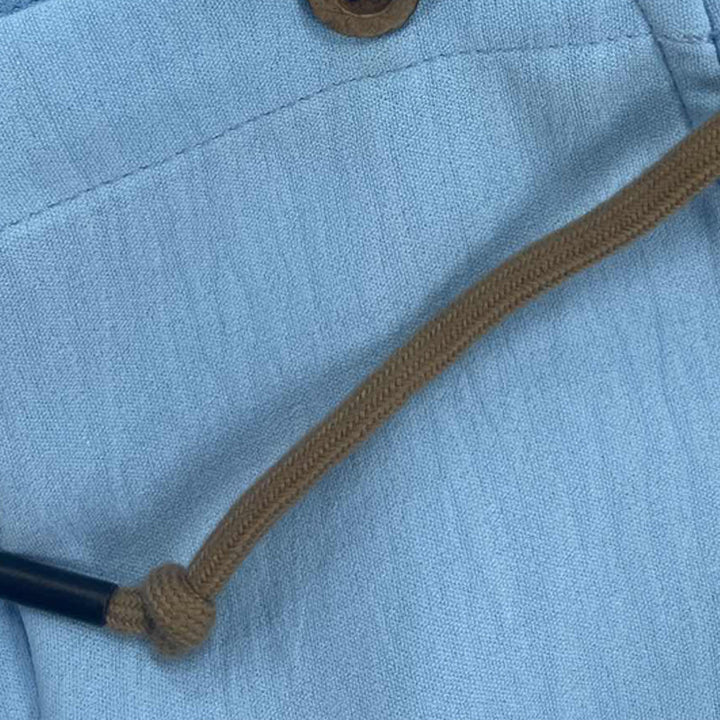 Sam | Heren hoodie met effen kleur, enkelrijige sluiting en lange mouwen