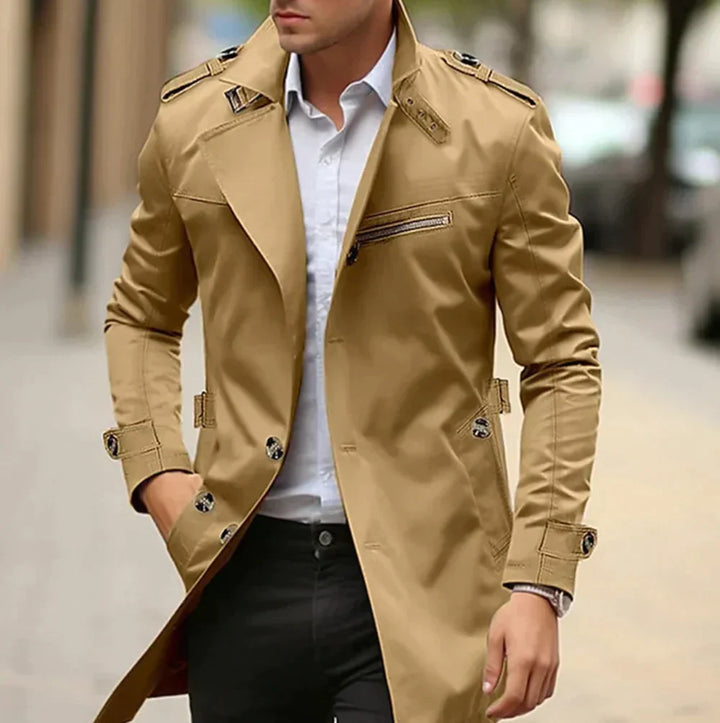 Elegante trenchcoat voor mannen
