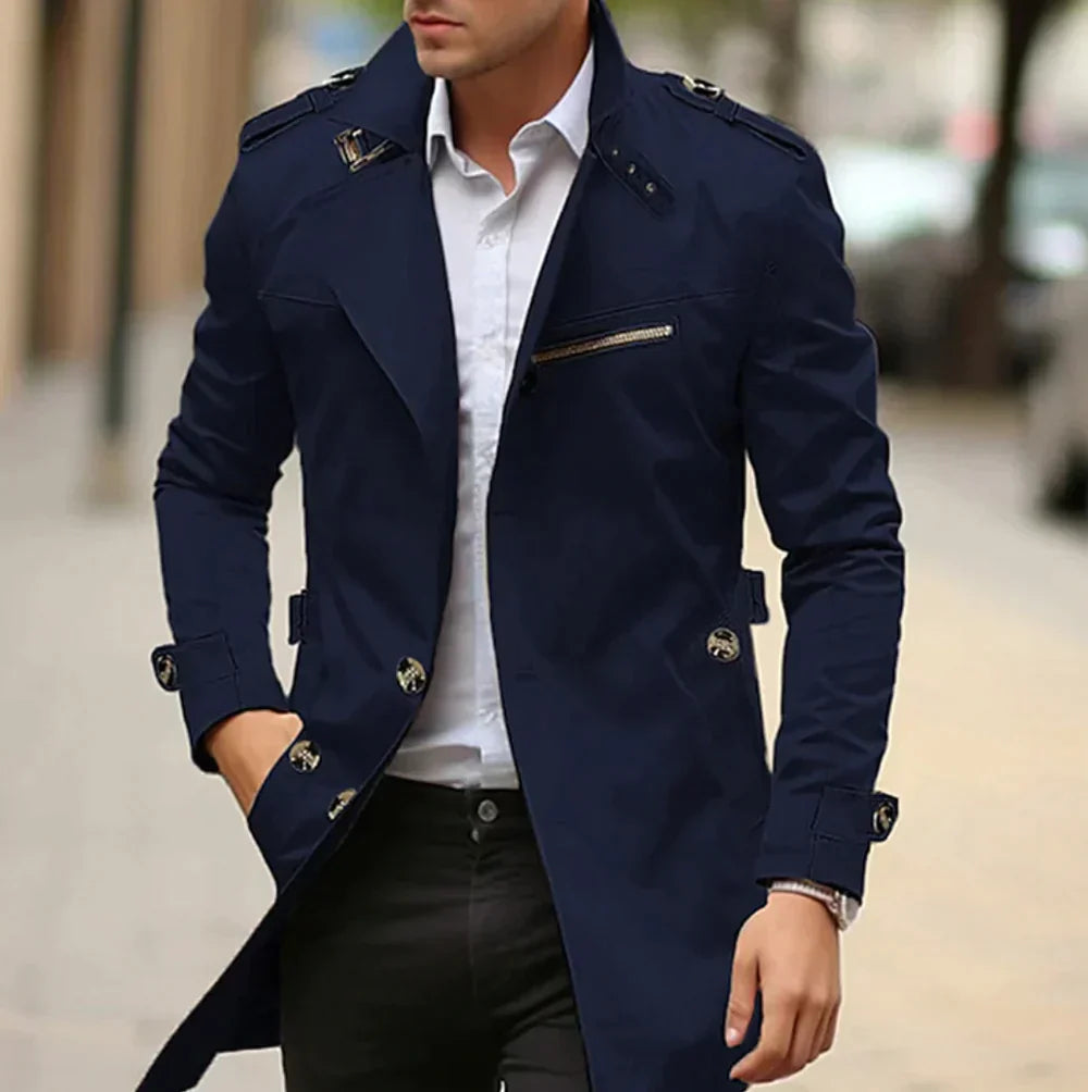 Elegante trenchcoat voor mannen
