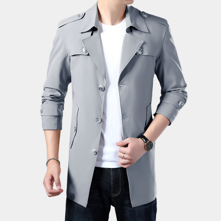 Moderne trenchcoat voor heren