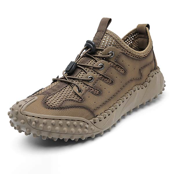 Comfortabele Heren Wandelschoenen Slip-On met Ademend Mesh en Flexibele Zool 0