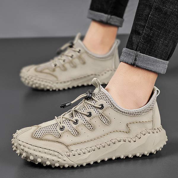 Comfortabele Heren Wandelschoenen Slip-On met Ademend Mesh en Flexibele Zool 8