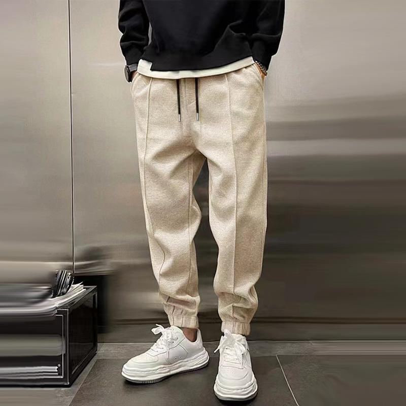Comfortabele Losse Sportbroek voor Heren van Warm Polyester met Elastische Taille en Functionele Zakken 12