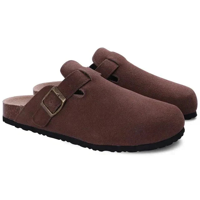 Elwin - Old Money Suede Pantoffel Klompen