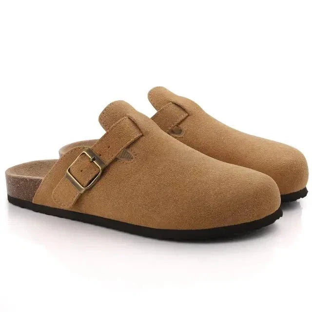 Elwin - Old Money Suede Pantoffel Klompen