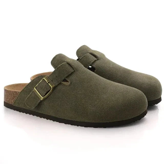 Elwin - Old Money Suede Pantoffel Klompen