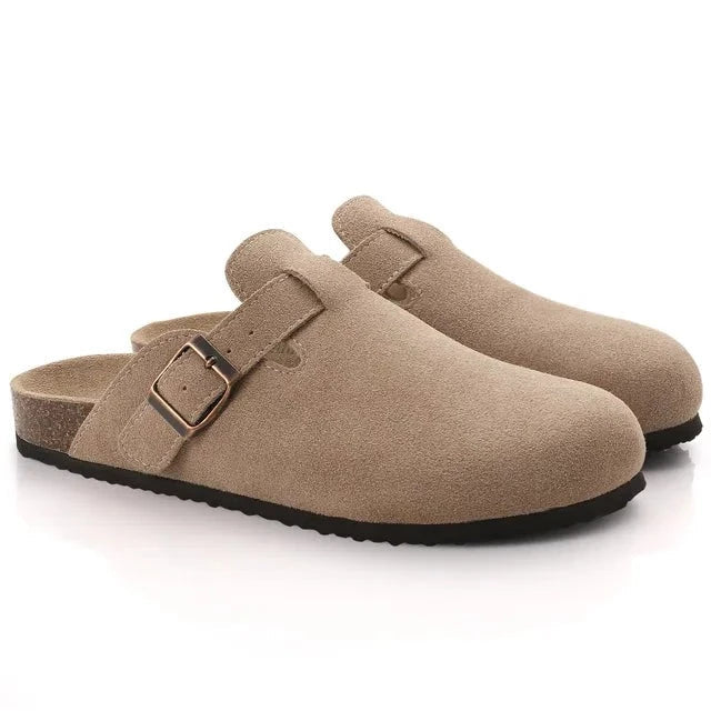 Elwin - Old Money Suede Pantoffel Klompen