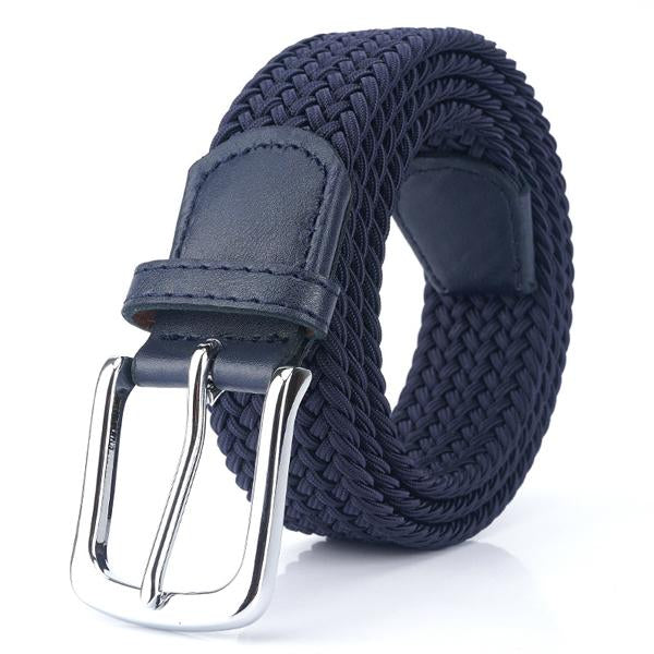 Geweven Elastische Casual Riem voor Mannen met Nickel Alloy Gesp en Elegante Stijl 3