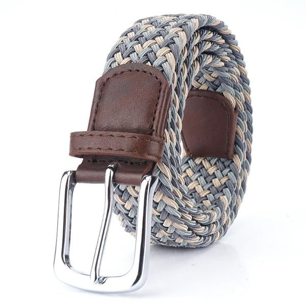 Geweven Elastische Casual Riem voor Mannen met Nickel Alloy Gesp en Elegante Stijl 4