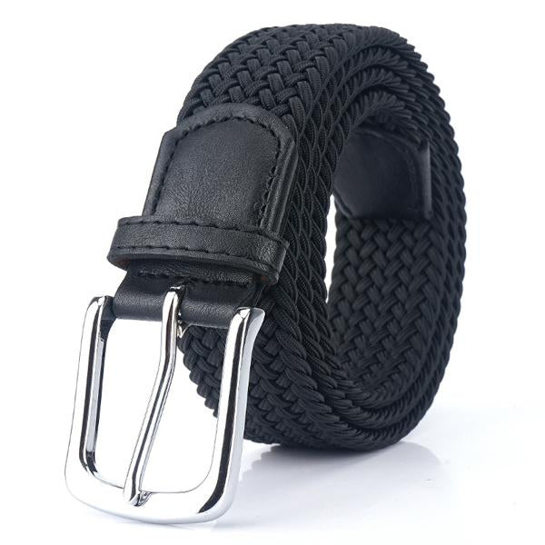 Geweven Elastische Casual Riem voor Mannen met Nickel Alloy Gesp en Elegante Stijl 6