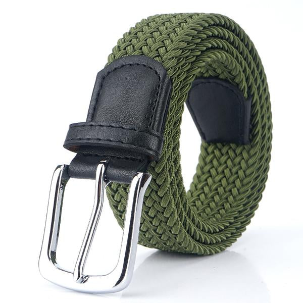 Geweven Elastische Casual Riem voor Mannen met Nickel Alloy Gesp en Elegante Stijl 7
