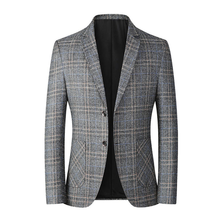Faelan | Stijlvolle zakelijke blazer met ruitpatroon