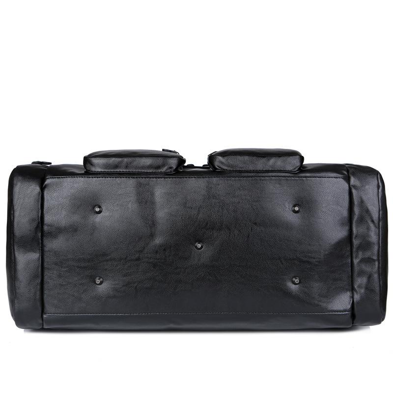 Grote Capaciteit Duffle Bag voor Mannen – 32 Inch PU Leer Reis- en Sporttas met Ritssluiting