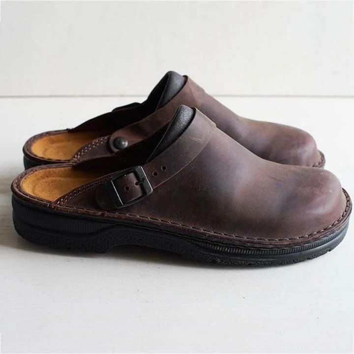 MORTIZ - Orthopedic leather clogs