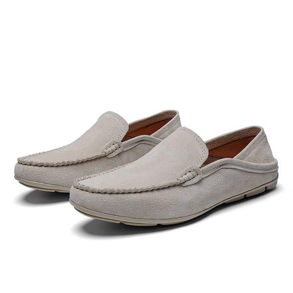 Heren Loafers Zwart Suede met Flexibele Rubberen Zool en Inklapbare Hielpad 5