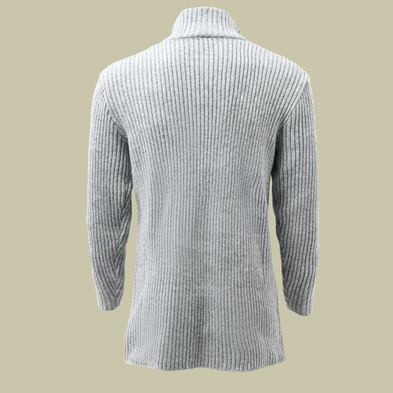 Heren Mid-lange Gebreide Cardigan met Staande Kraag en Strepen in Regular Fit met Lange Mouwen 8
