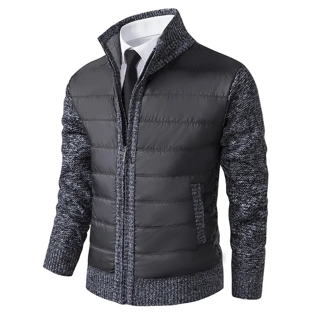 High Collar Jacket voor mannen - Stijlvolle en Warme Jas