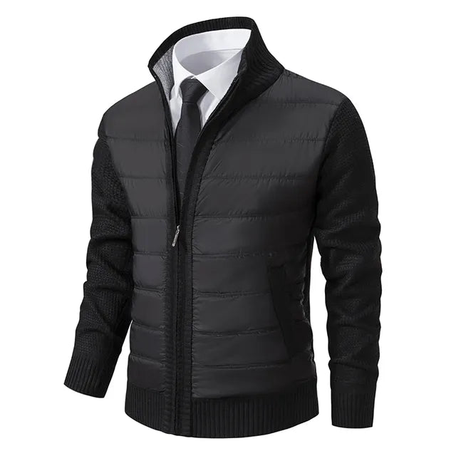 High Collar Jacket voor mannen - Stijlvolle en Warme Jas