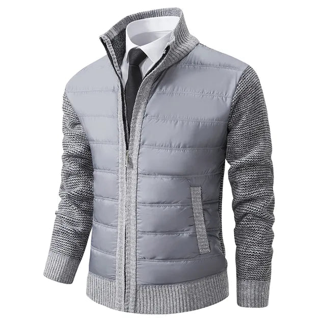 High Collar Jacket voor mannen - Stijlvolle en Warme Jas