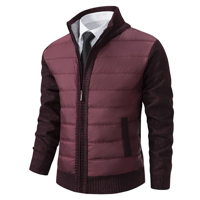 High Collar Jacket voor mannen - Stijlvolle en Warme Jas