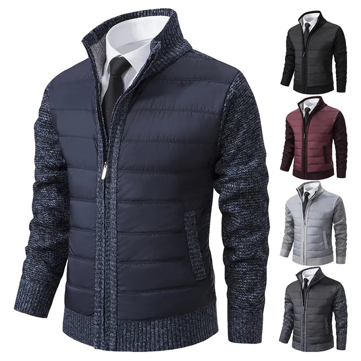 High Collar Jacket voor mannen - Stijlvolle en Warme Jas