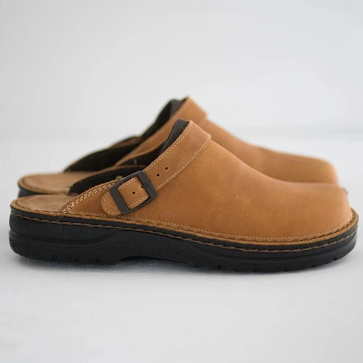 MORTIZ - Orthopedic leather clogs