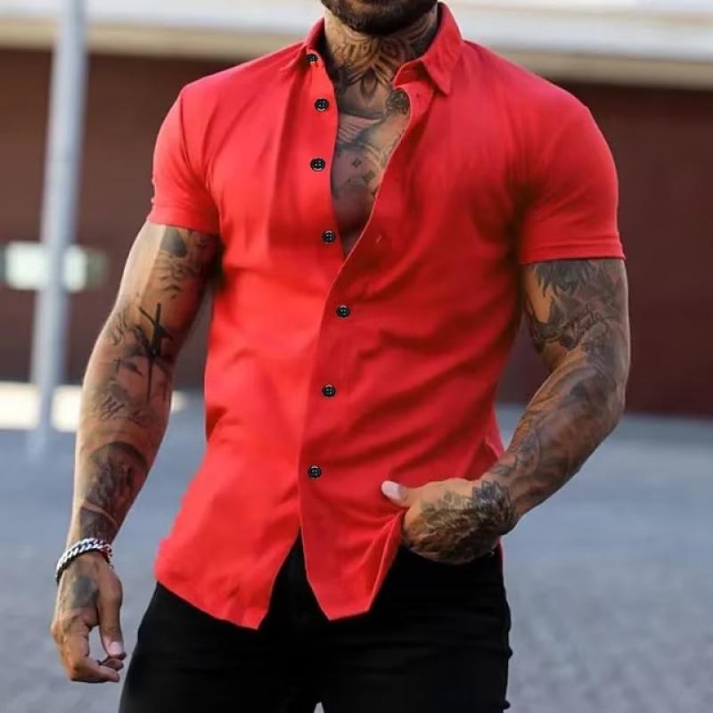 Korte Mouwen Sportshirt voor Mannen met Kraag – Ademend en Comfortabel Fitness Shirt in Diverse Kleuren