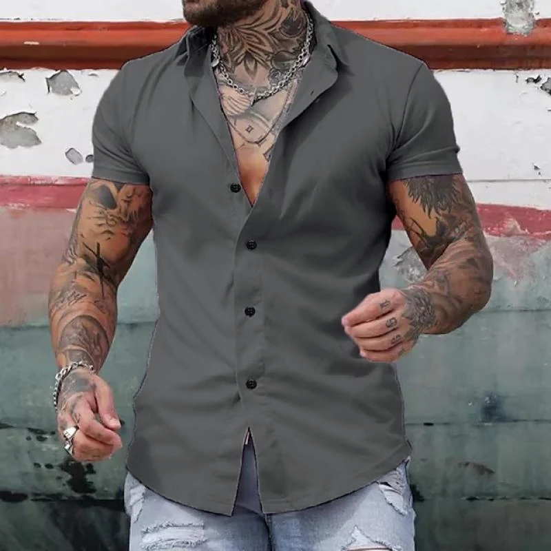 Korte Mouwen Sportshirt voor Mannen met Kraag – Ademend en Comfortabel Fitness Shirt in Diverse Kleuren