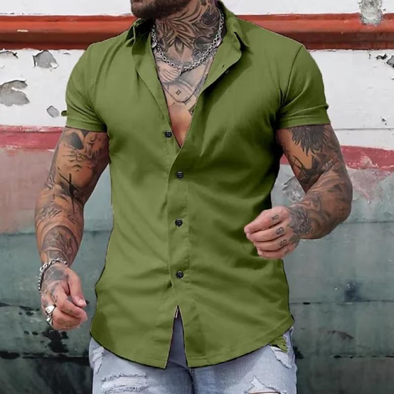 Korte Mouwen Sportshirt voor Mannen met Kraag – Ademend en Comfortabel Fitness Shirt in Diverse Kleuren