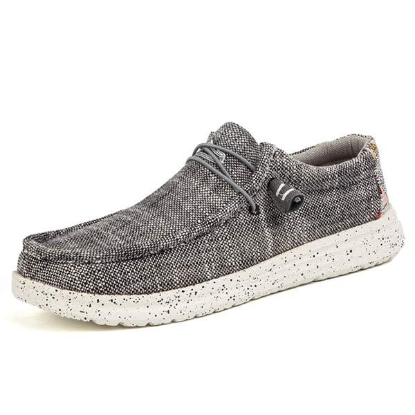 Lichte Canvas Loafers Heren met Elastische Veters en Rondneus voor Comfort 10
