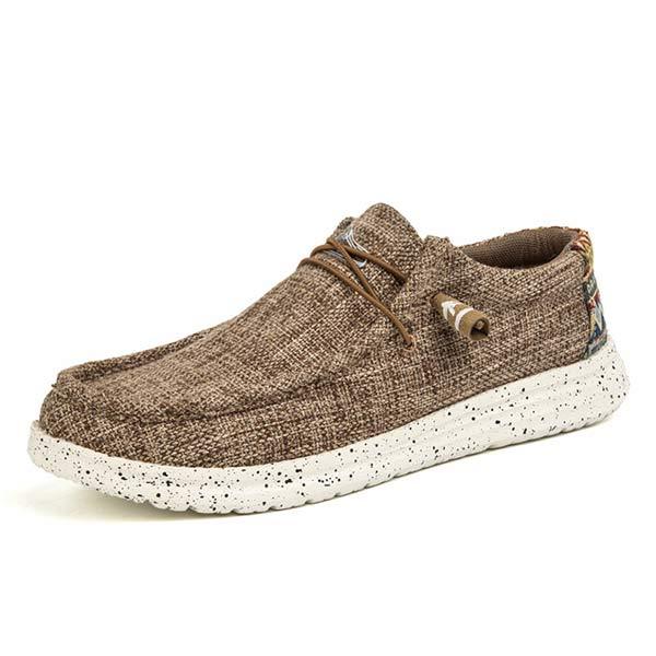 Lichte Canvas Loafers Heren met Elastische Veters en Rondneus voor Comfort 12