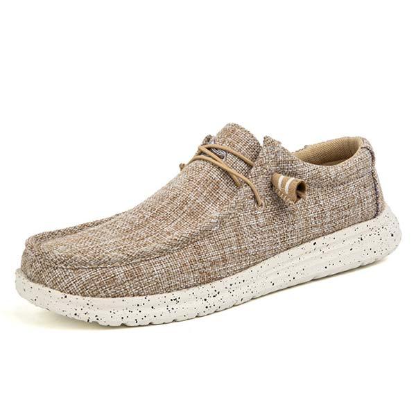 Lichte Canvas Loafers Heren met Elastische Veters en Rondneus voor Comfort 4