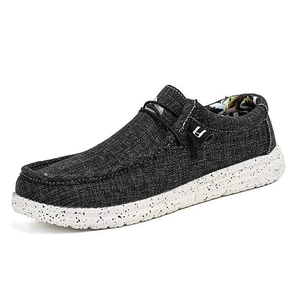 Lichte Canvas Loafers Heren met Elastische Veters en Rondneus voor Comfort 9