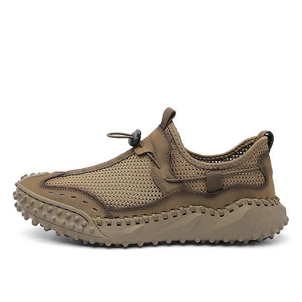 Lichtgewicht Ademend Wandelschoenen Heren met Bungee Sluiting en Non-Slip Zool 1