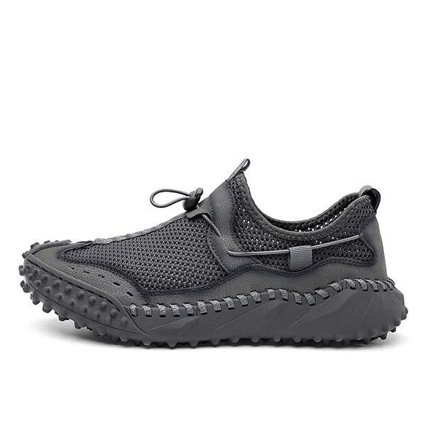 Lichtgewicht Ademend Wandelschoenen Heren met Bungee Sluiting en Non-Slip Zool 7