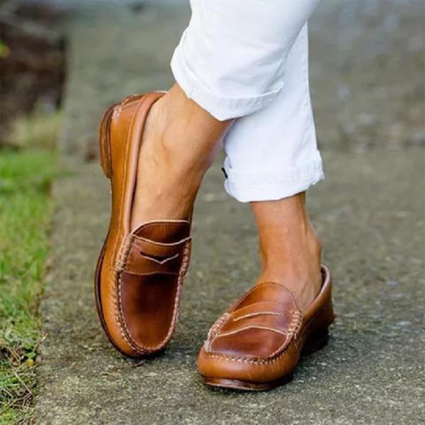 Leren loafers voor dames