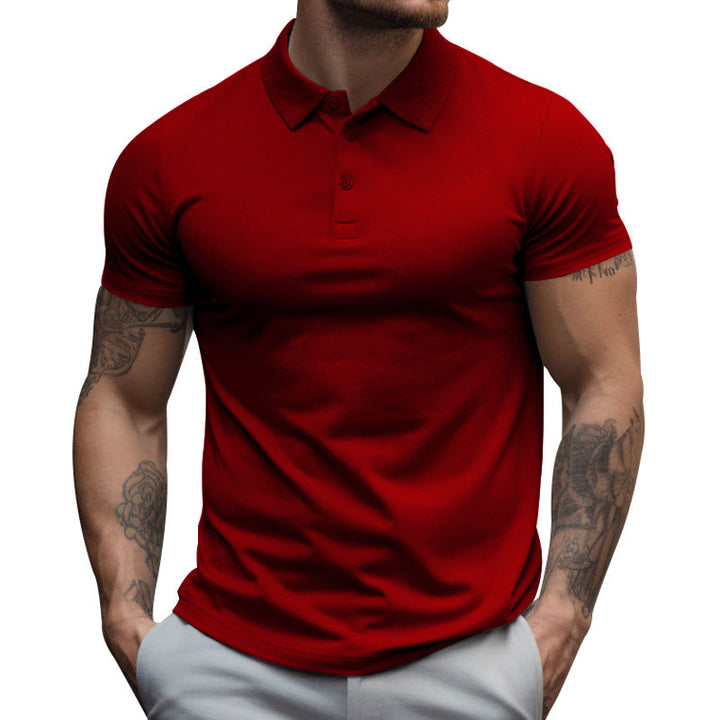 Polo Shirt Heren Korte Mouwen Slim Fit van Ademend Katoenen Blend – Diverse Kleuren Beschikbaar