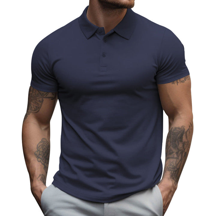 Polo Shirt Heren Korte Mouwen Slim Fit van Ademend Katoenen Blend – Diverse Kleuren Beschikbaar