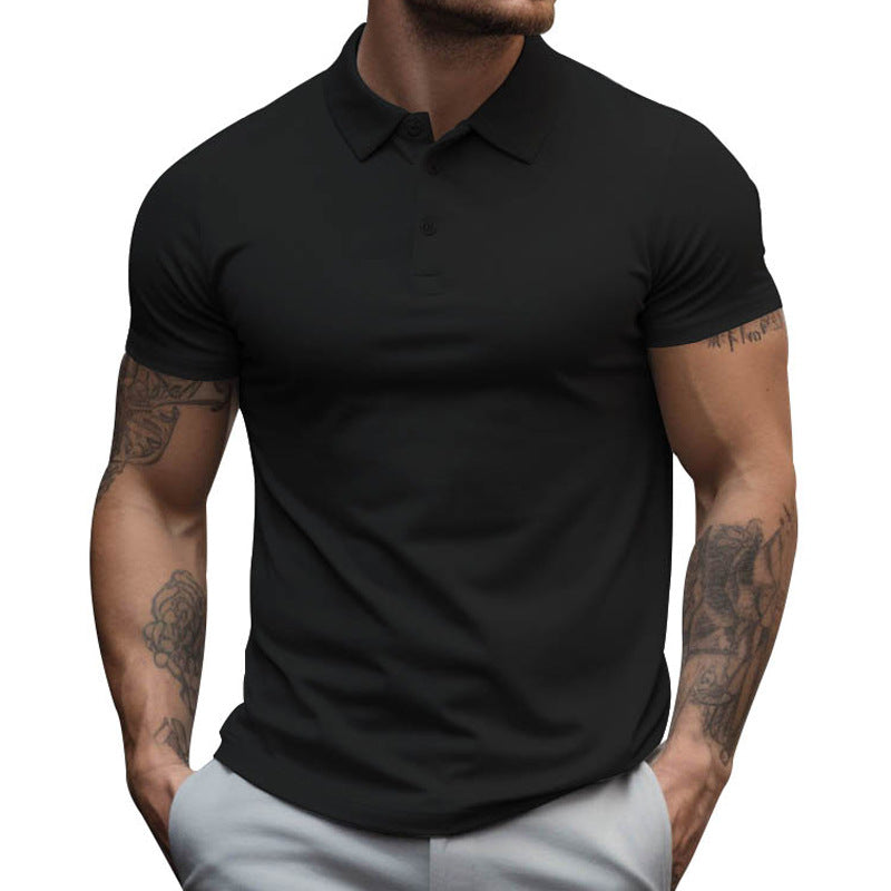 Polo Shirt Heren Korte Mouwen Slim Fit van Ademend Katoenen Blend – Diverse Kleuren Beschikbaar
