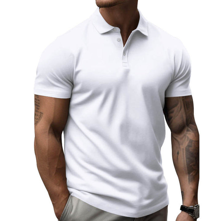 Polo Shirt Heren Korte Mouwen Slim Fit van Ademend Katoenen Blend – Diverse Kleuren Beschikbaar