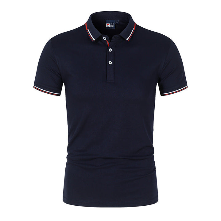 Poloshirt Heren, Regular Fit, Monochroom | Ademend 12