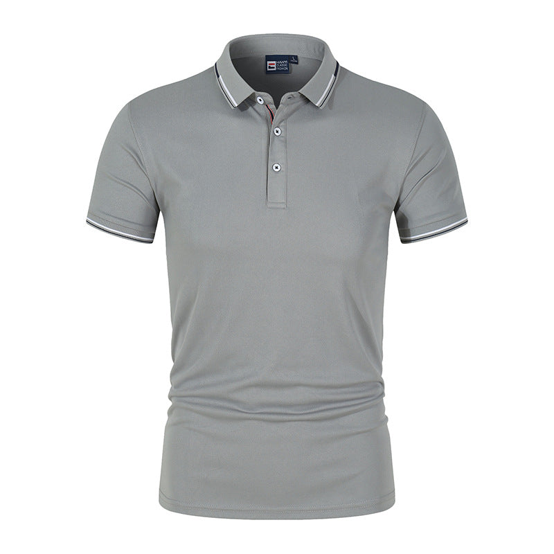 Poloshirt Heren, Regular Fit, Monochroom | Ademend 13