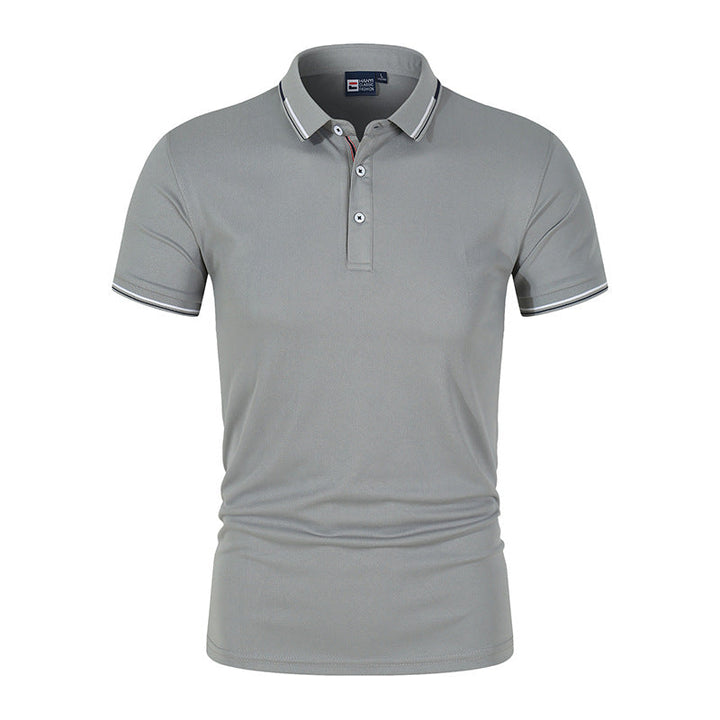 Poloshirt Heren, Regular Fit, Monochroom | Ademend 13