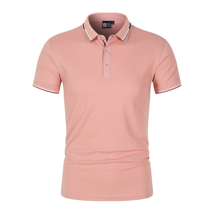Poloshirt Heren, Regular Fit, Monochroom | Ademend 5